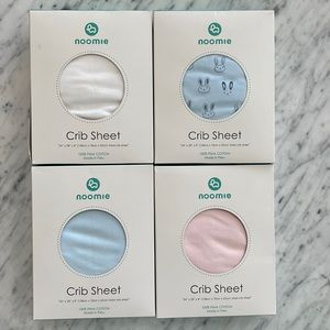 New Noomie Knit 100 percent Pima Cotton Crib Sheet Multiple Patterns